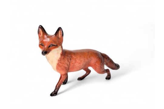 Beswick fox. Approx. L24cm H15cm.