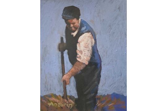 Aneurin (jones) Acrylic On Card - Untitled, Turning…