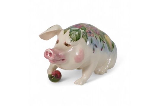A Moorcroft pottery model of Peter The Pig