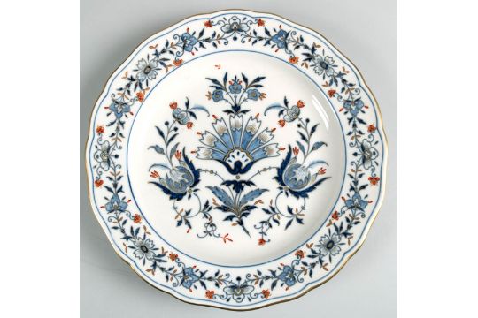 Meissen plate, new fan pattern, 20th century
