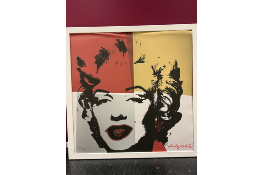 Andy Warhol Rare 1986 Large Lithograph Print