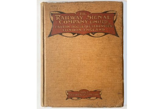 Early Hardback Book, The Railway Signal Company Caxton…