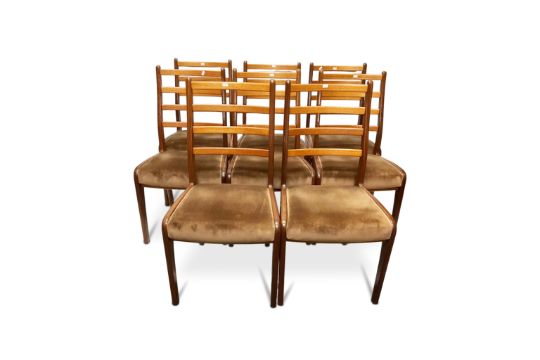 Set Of Eight Teak G-plan Dining Chairs