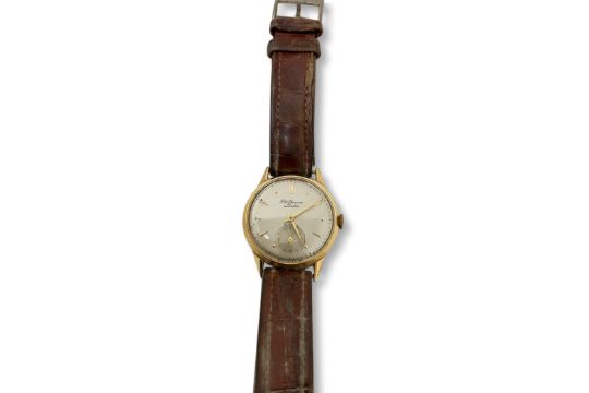 J W Benson 18ct Gold Cased Gents Wristwatch