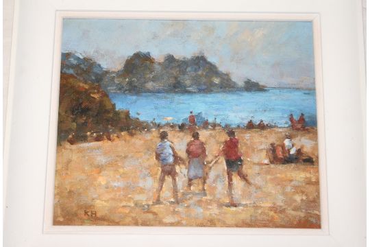 Ken Howard - oil on board 