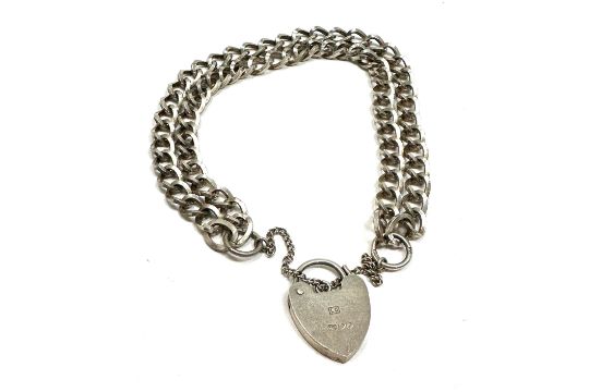 Vintage silver charm bracelet weight 16g