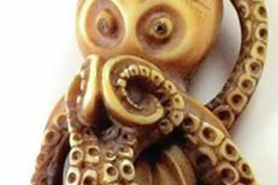 Japanese octopus netsuke