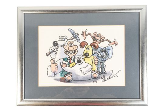 Wallace & Gromit - Aardman Animations Watercolour Painting…