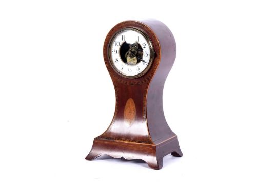 Eureka Clock Co Ltd, London: an Edwardian inlaid clock