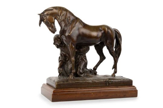 Bronze Figure Group, Late 19th / Early 20th Century