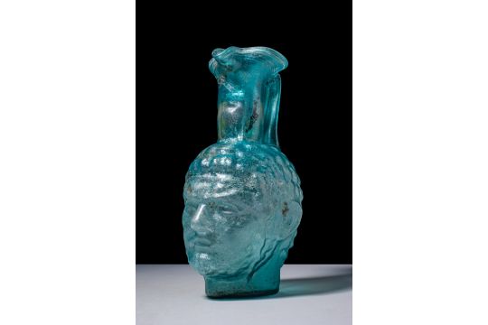 Roman Mould-Blown Glass Oinochoe