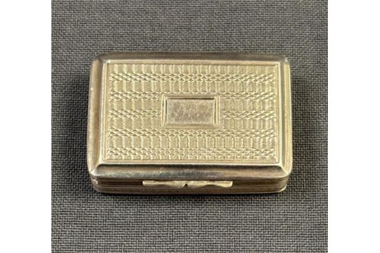 George IV Silver Vinaigrette by Thomas Parker