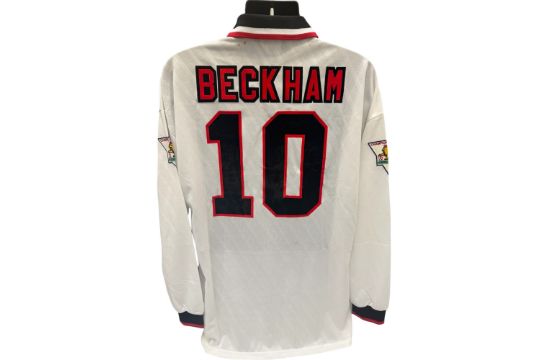 Matchworn David Beckham Manchester United Shirt