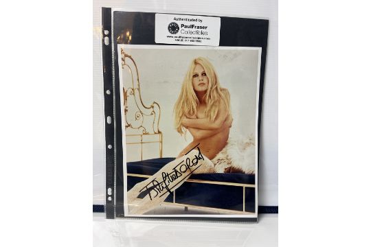 Brigitte Bardot signed 8x10 photo