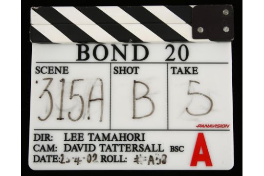 James Bond - (Die Another Day 2002), An 'A' clapperboard