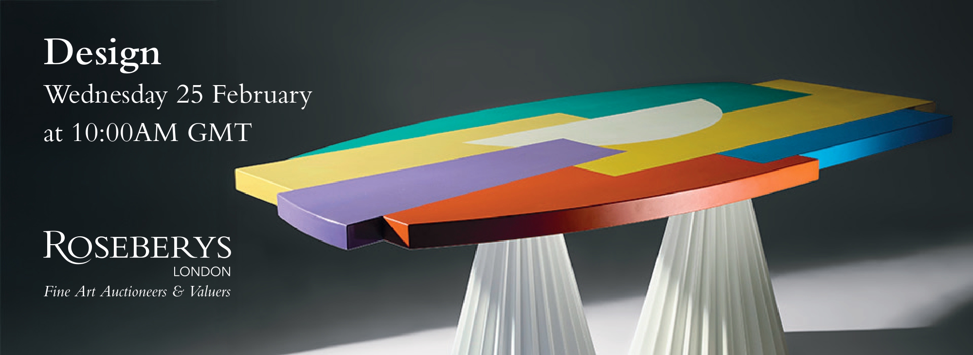 Roseberys banner - Design