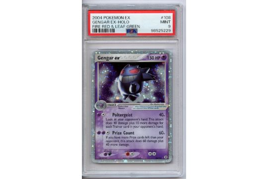 PSA 9 Gengar ex Holo #108 - Fire Red & Leaf Green 2004