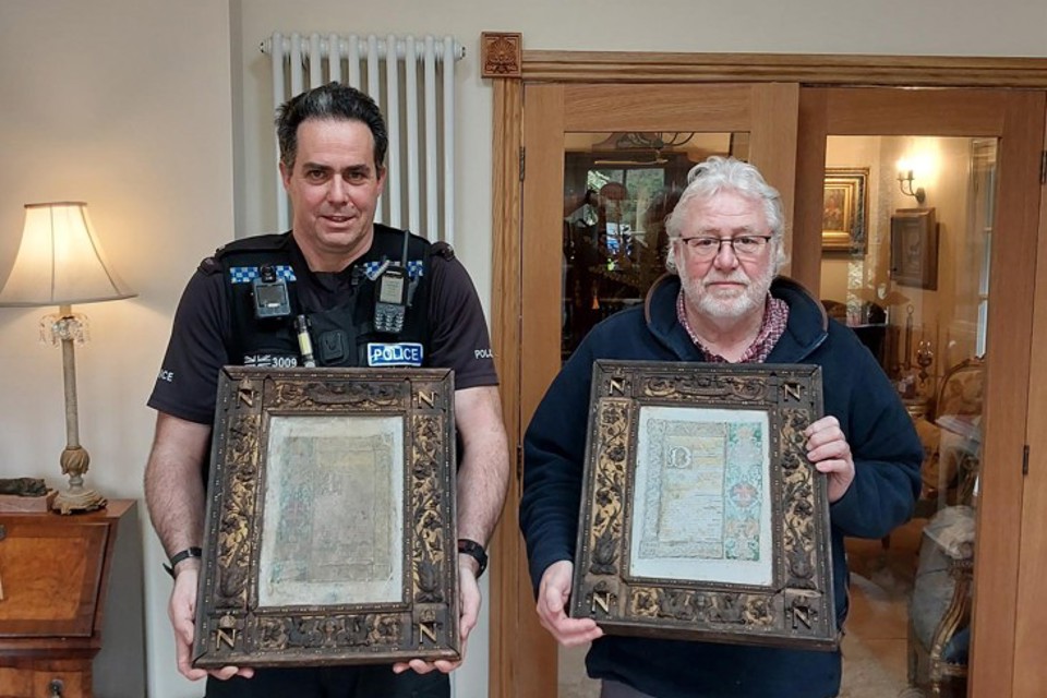 PC Webb with antiques dealer Paul Gostelow