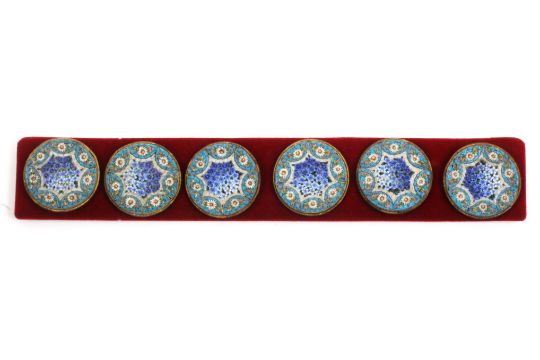 Buttons, Glass Micro Mosaic, Italian Late 19th Century,…