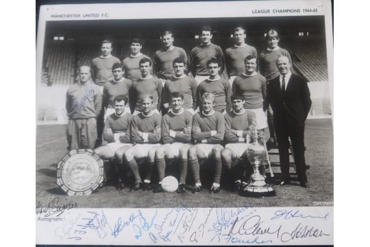 Manchester United Official 1964-65 Champions Photo…
