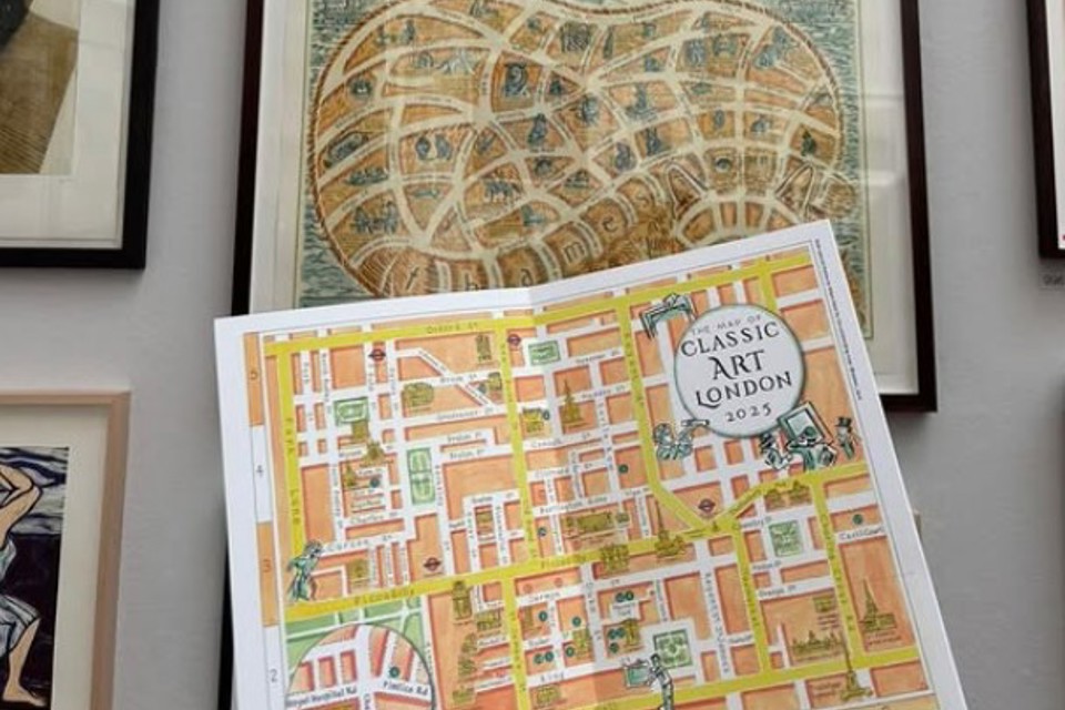 Classic Art London map from 2025