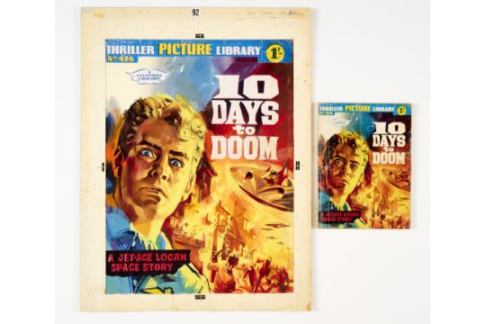 Jet-Ace Logan '10 Days to Doom' original cover artwork