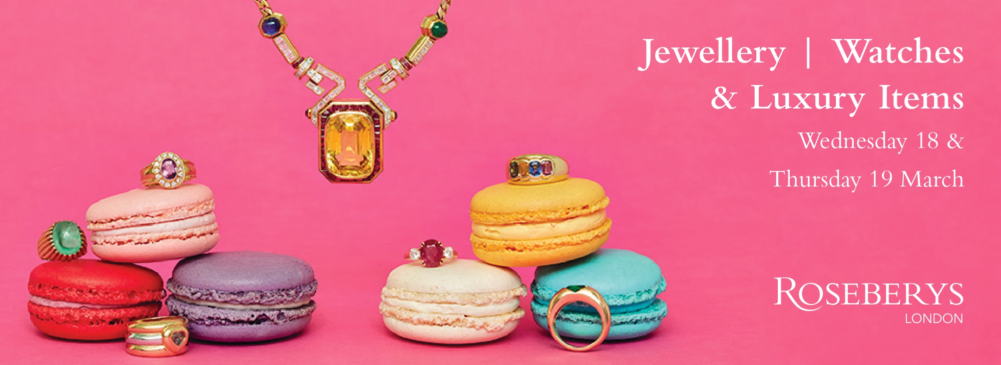 Roseberys banner - jewellery watches