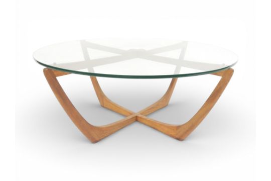 A Mid 20th Century Glass Circular Coffee…