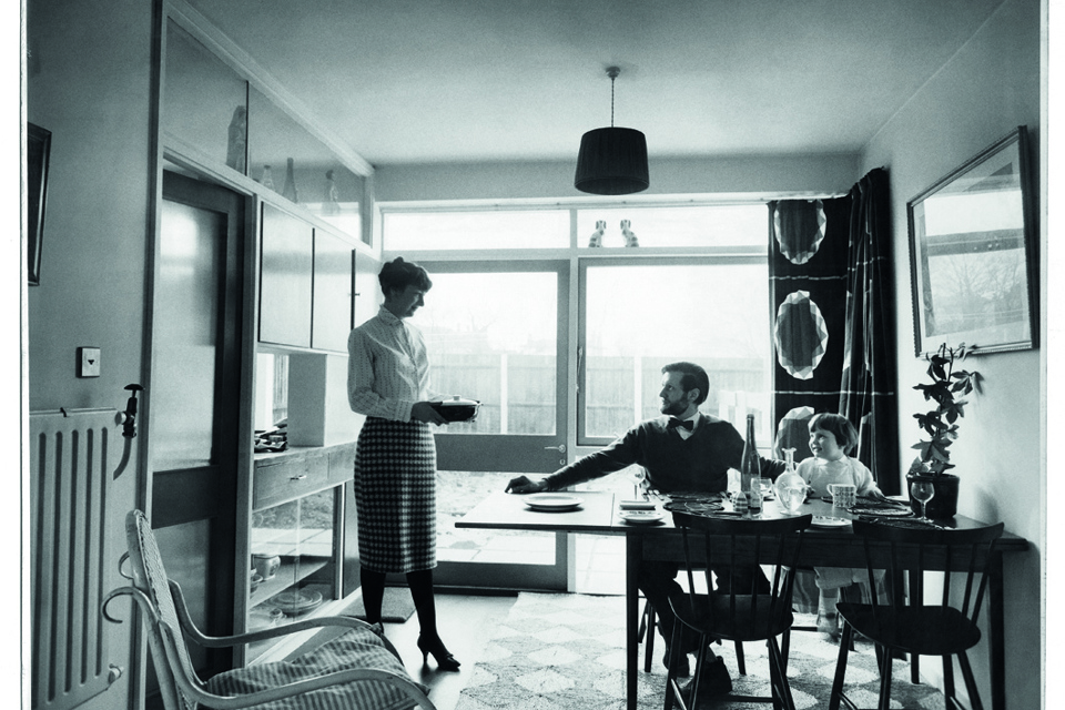 Michael Rand at home with family