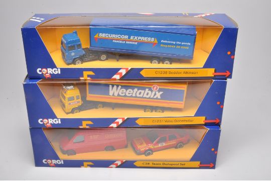 A trio of diecast Corgi models