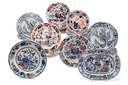 A Selection Of Mason's Ironstone China Plates, Circa…