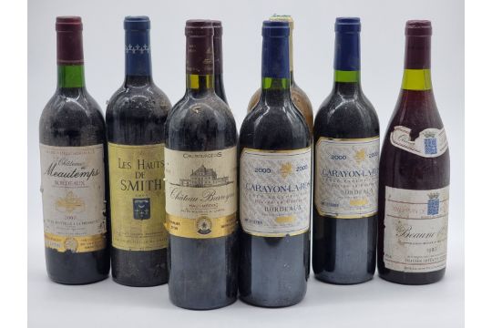 A mixed group of French Red Wine