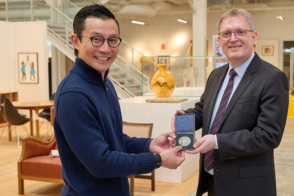 Buyer Clyde Lee and Christian Grundtvig 