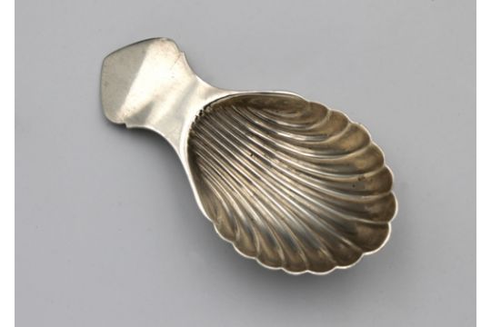 An Elizabeth II silver caddy spoon