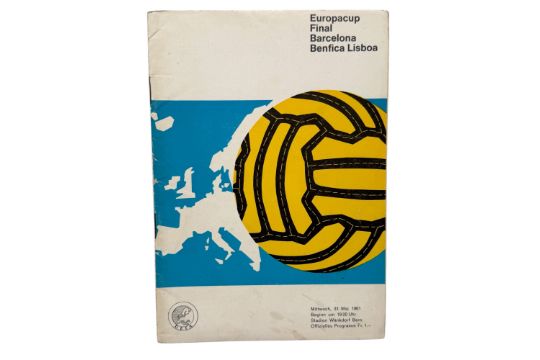 1961 European Cup Final Football Programme