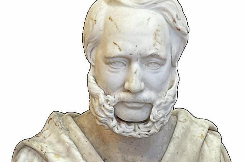 A marble bust