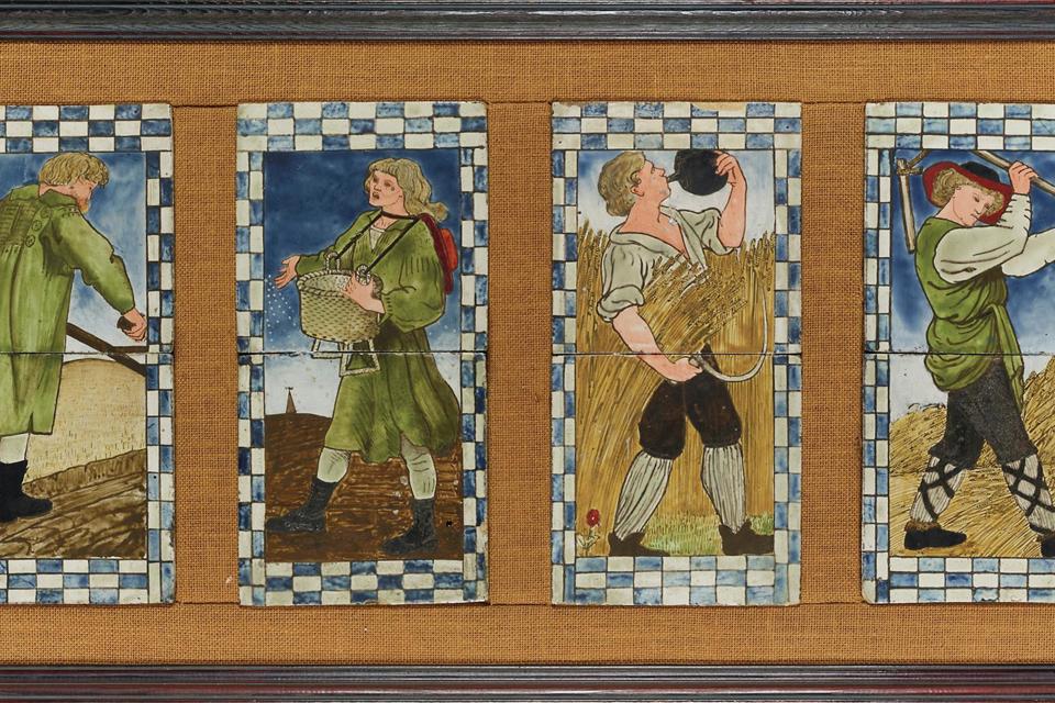 Morris & Co tile panels