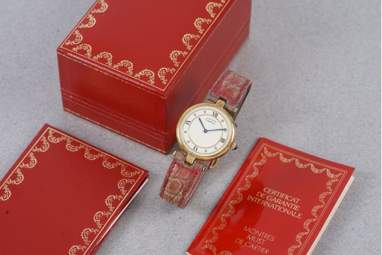 Cartier Vendome Gold Vermeil Must W/ Box & Guarantee…