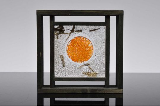 A Kosta Boda Glass sculpture by Monica Backstrom