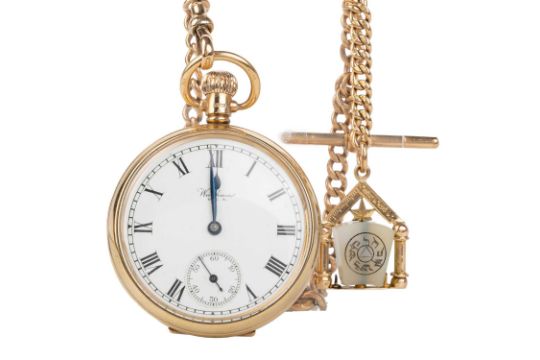 Waltham Gold Open Face Pocket Watch
