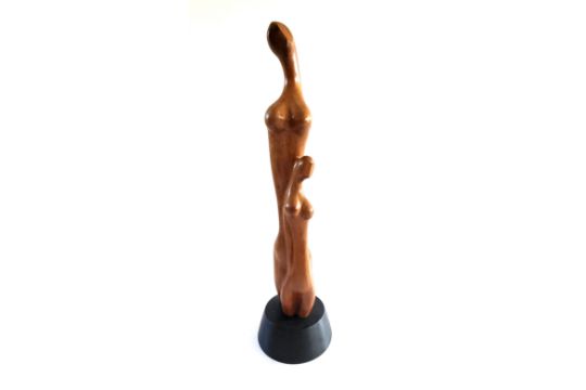 A 'Henry Moore' inspired carved sculpture