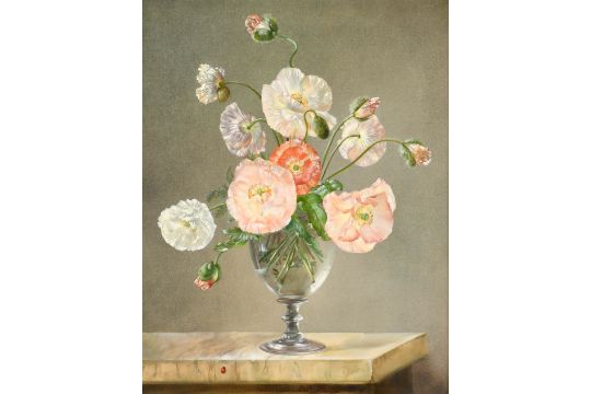 Cecil Kennedy (1905-1997) British. Poppies in a Vase