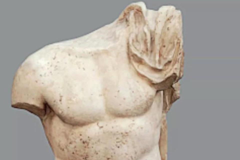 A Roman marble torso