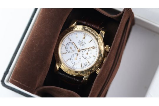 Very Fine Zenith El Primero Rainbow 18ct yellow gold
