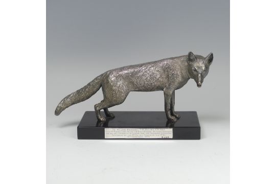 A George VI silver model of a Fox