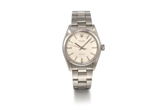 A Rolex Stainless Steel Solid-link 'oyster' Manual…