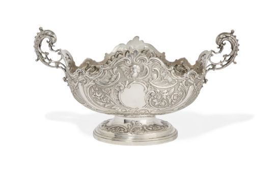 A Victorian silver centrepiece bowl