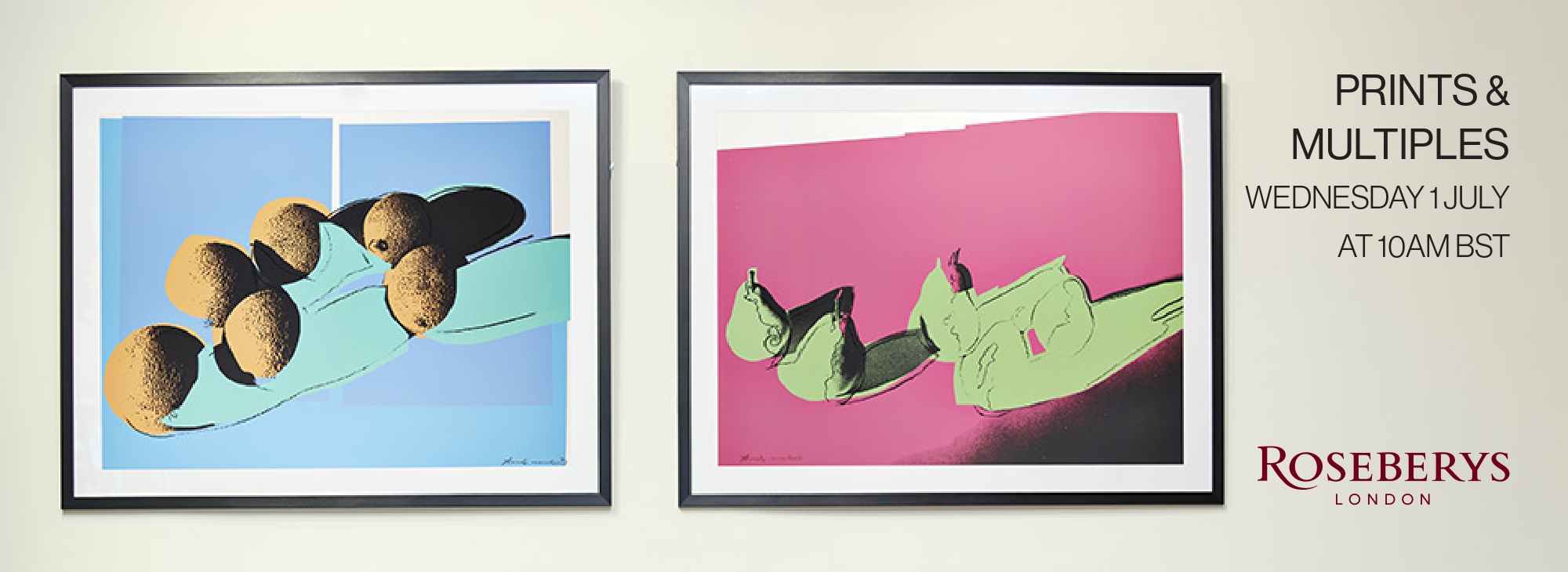 Roseberys banner - prints