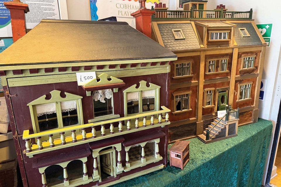 Dolls’ houses pictured at the specialist fair run in Cobham which is about to expand to the west of England.