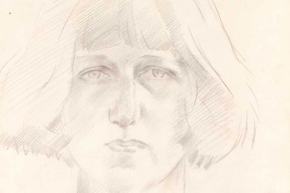 Henry Lamb portrait drawing